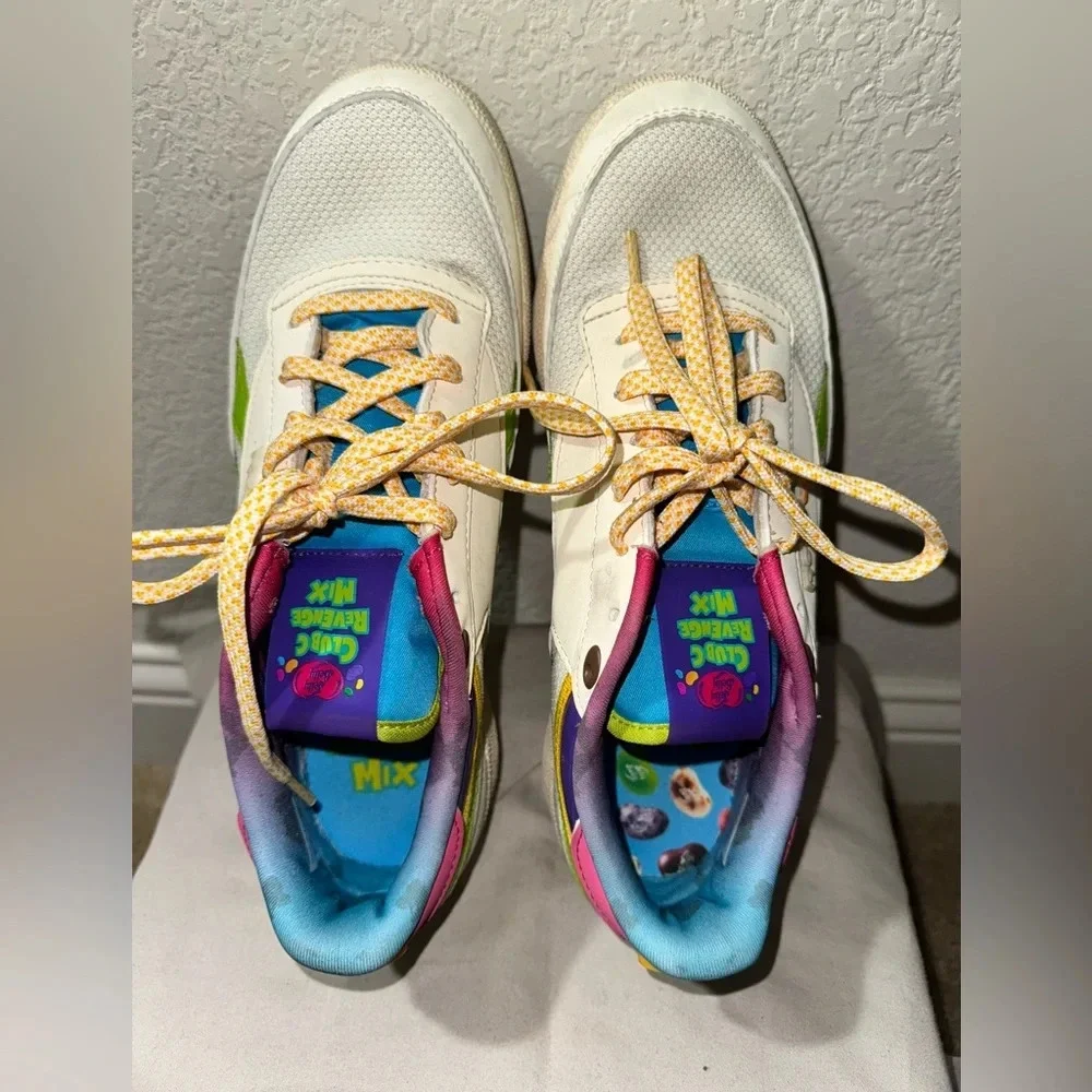 Reebok Club C Revenge+Jelly Belly Men’s White Lifestyle Sneakers Shoes Size 9.5